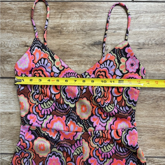 Zara Floral Print Romper Retro Size Small One piece Jumpsuit - Picture 14 of 16
